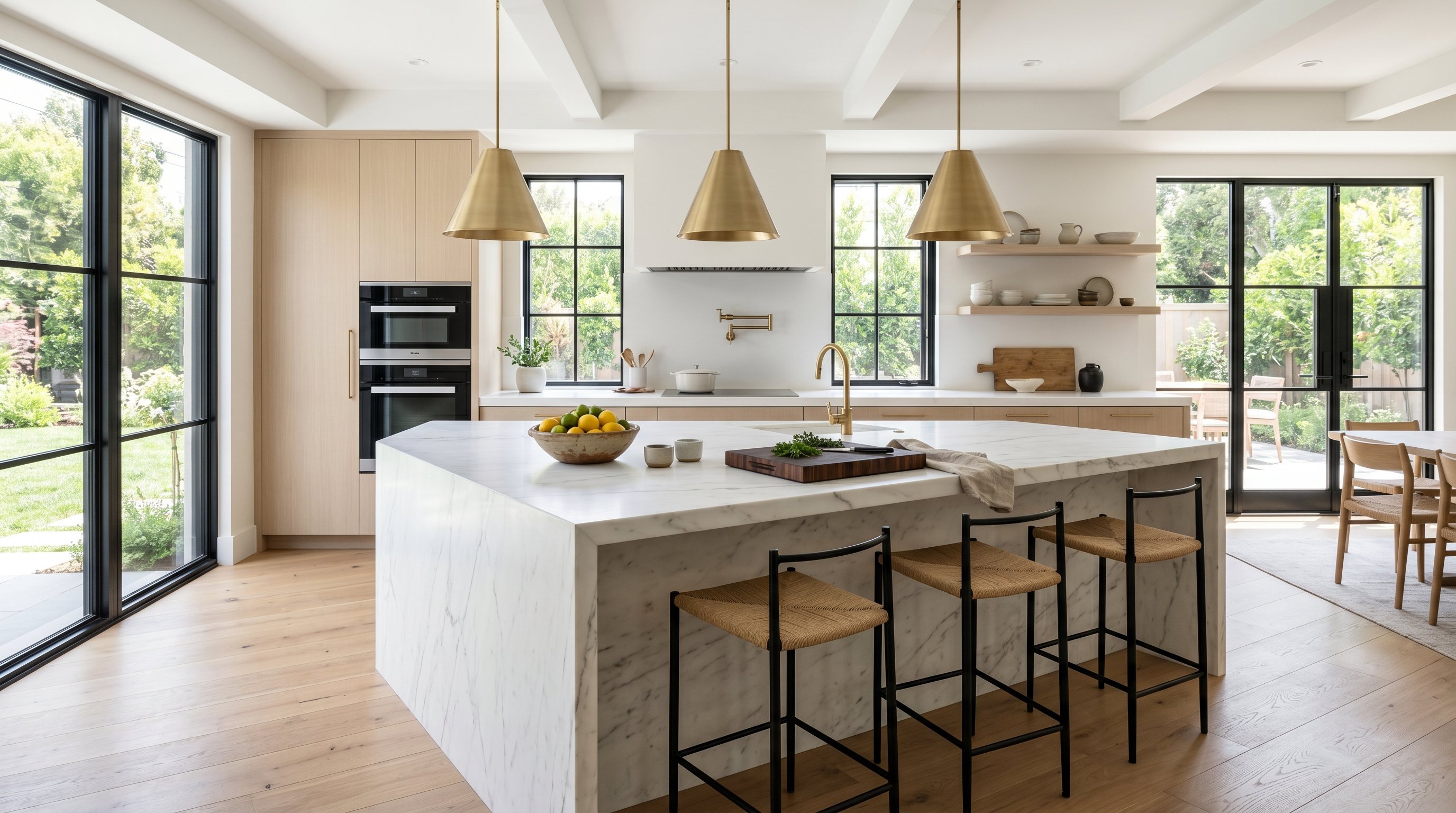 Staged kitchen